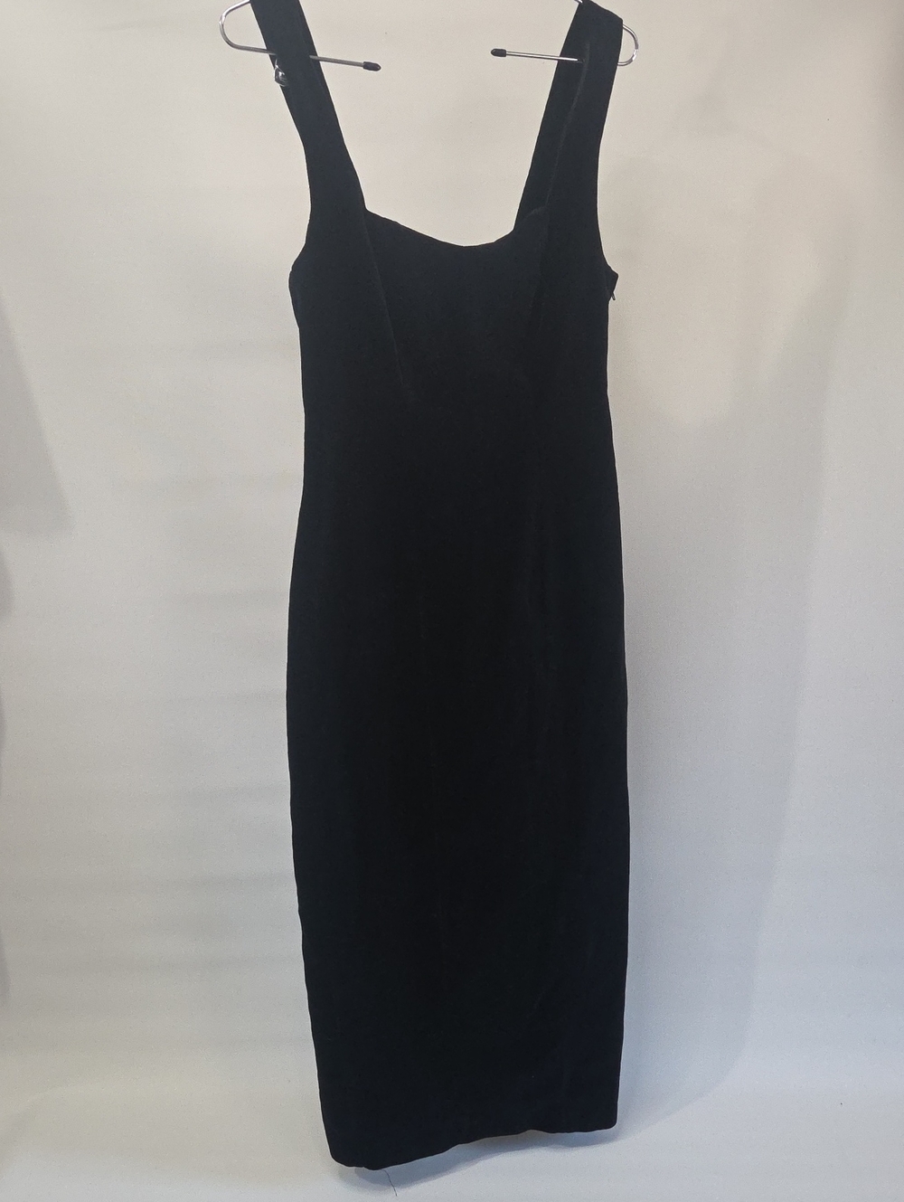 Guess Vintage Black Mid Length Velvet Classic Dress